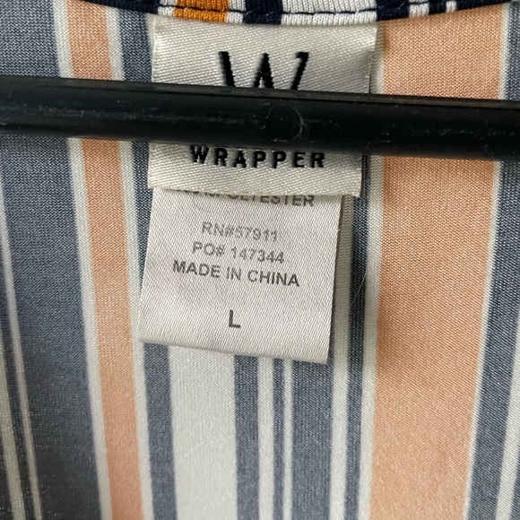 Wrapper Multicolor Striped dress size L - Picture 7 of 7